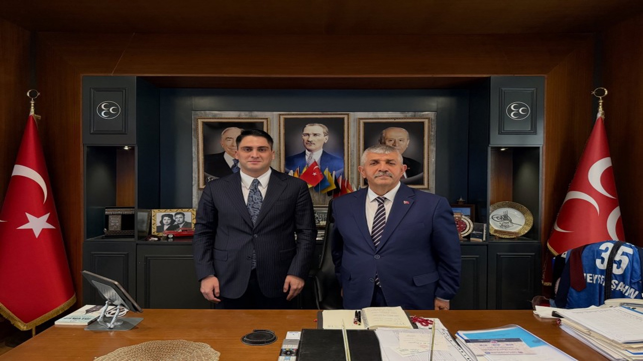 Ülkü Ocakları İzmir İl Başkanı Kılıç'tan MHP İzmir İl Başkanı Veysel Şahin'e ziyaret