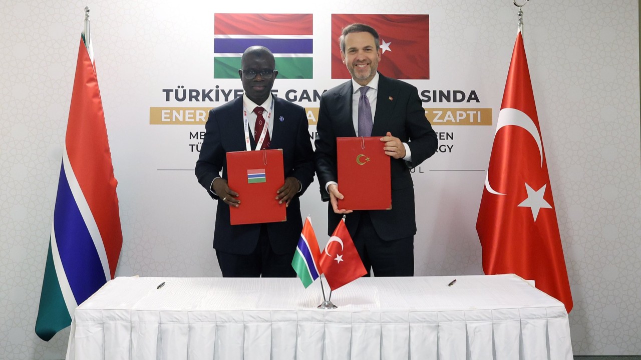 Türkiye ile Gambiya enerji alanında işbirliği anlaşması imzaladı