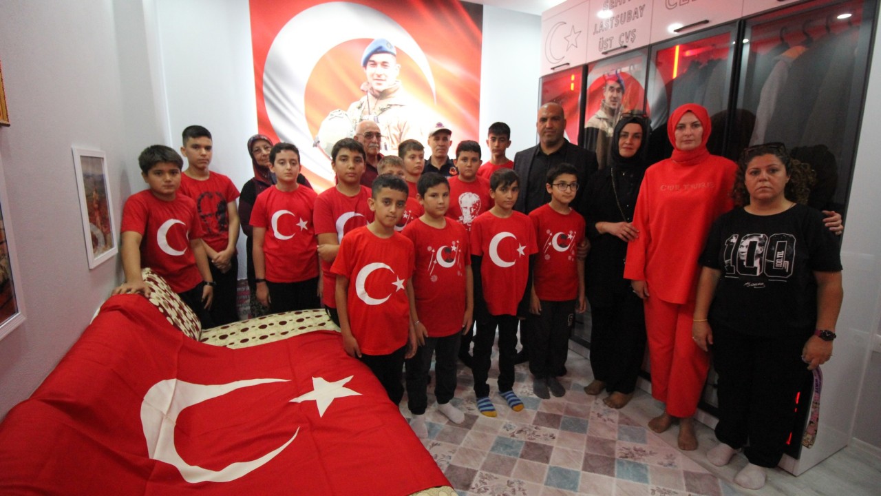 Okuduğu okulun öğrencileri, Mersinli şehit Mutlu'yu unutmadı