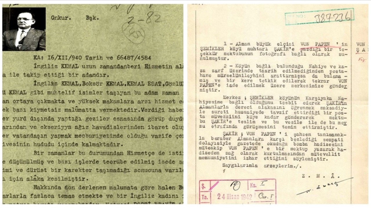 MİT, hakkında romanlar yazılıp filmler çekilen "İngiliz Kemal"e ilişkin belge paylaştı
