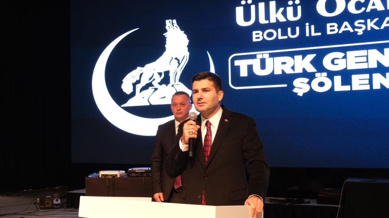 Ülkü Ocakları Genel Başkanı Yıldırım, Ülkü Ocakları Bolu İl Başkanlığının düzenlediği Türk Gençlik Şöleni’ne katıldı