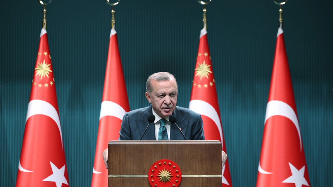 Cumhurbaşkanı Erdoğan: Kıbrıs meselesinin çözümü iki devletin bir arada var olmasından geçiyor