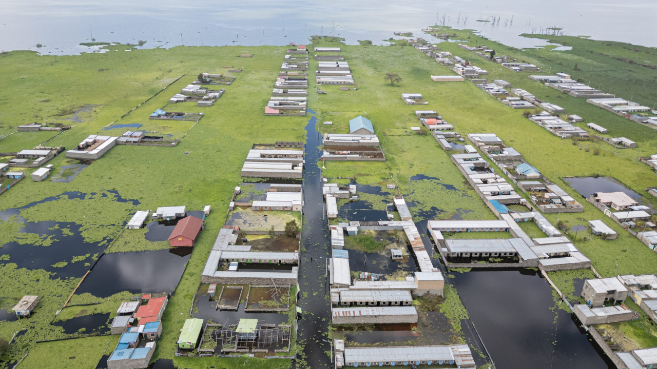 Kenya'daki Naivasha Gölü taştı, yüzlerce kişi yerinden oldu