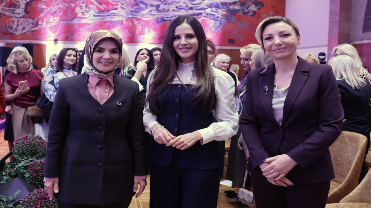 Bakan Göktaş, Belgrad Kadın Konferansı’nda Sırbistan Cumhurbaşkanı’nın eşi Tamara Vučić le bir araya geldi