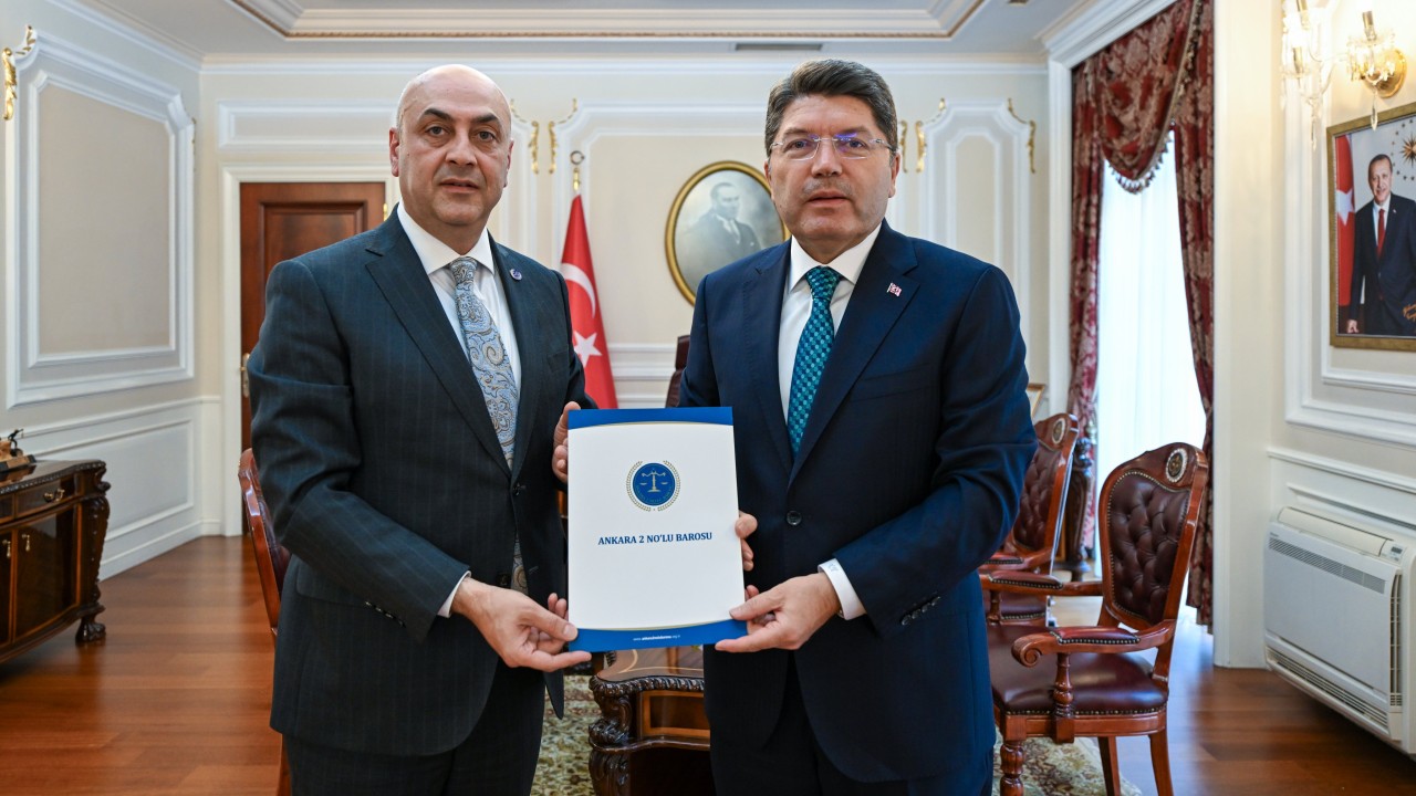 Adalet Bakanı Tunç, Ankara 2 No’lu Barosu Başkanı Gökhan Ağdemir’i kabul etti