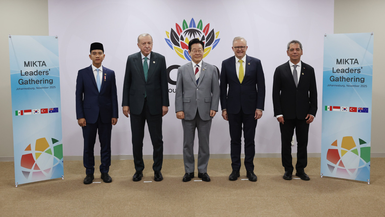 Cumhurbaşkanı Recep Tayyip Erdoğan, MIKTA liderleriyle bir araya geldi