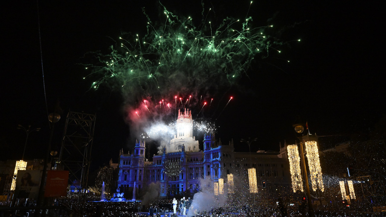 Madrid'de yeni yıl ışıklandırmalarının resmi açılışı yapıldı