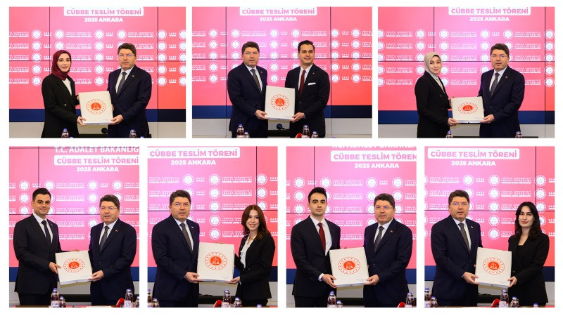 Adalet Bakanı Tunç, dereceye giren hakim ve savcı adaylarına cübbelerini teslim etti