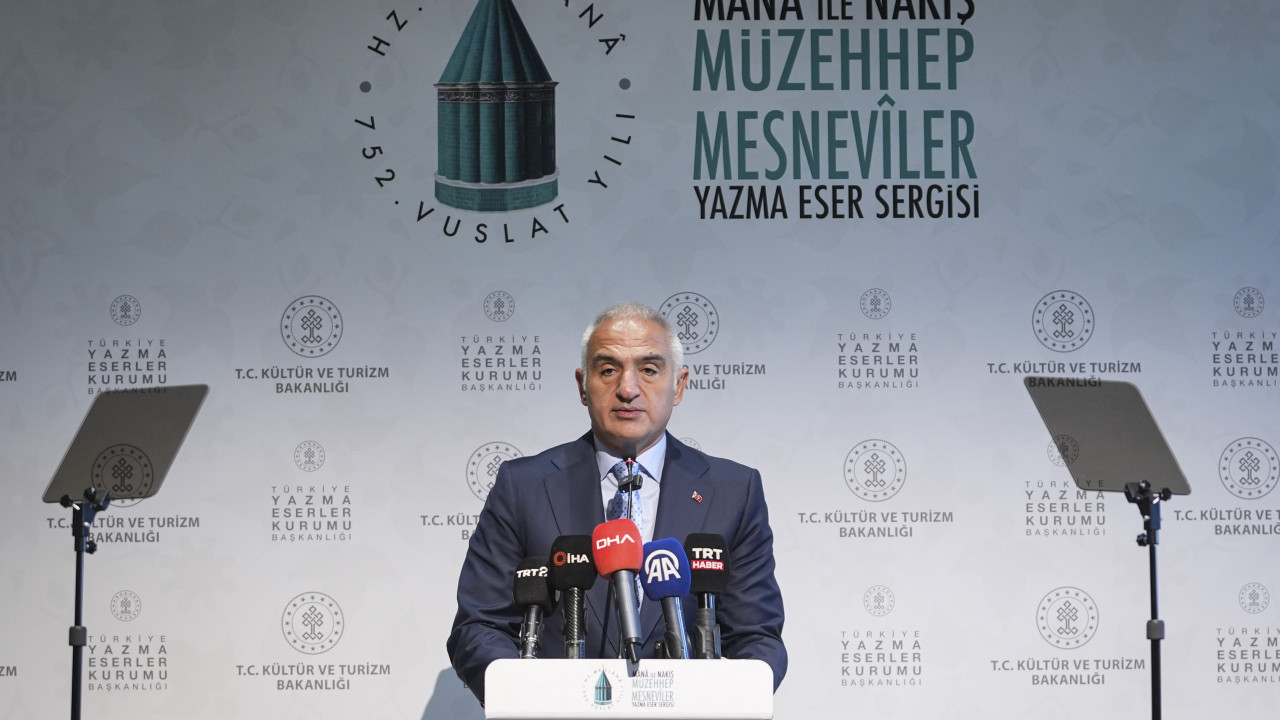 "Mana ve Nakış: Müzehhep Mesneviler Yazma Eser Sergisi" açıldı