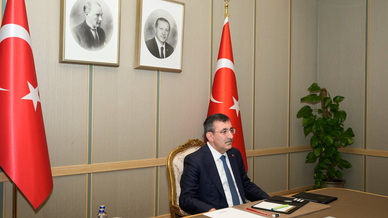 Cumhurbaşkanı Yardımcısı Yılmaz, Gönüllüler Koalisyonu Çevrimiçi Liderler Zirvesi'ne katıldı