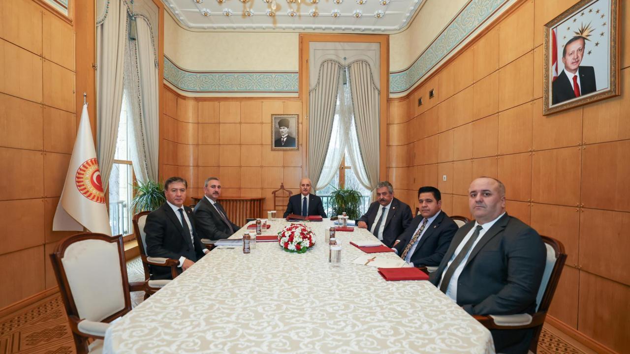 TBMM Başkanı Kurtulmuş'tan Milli Dayanışma, Kardeşlik ve Demokrasi Komisyonu görüşmesi