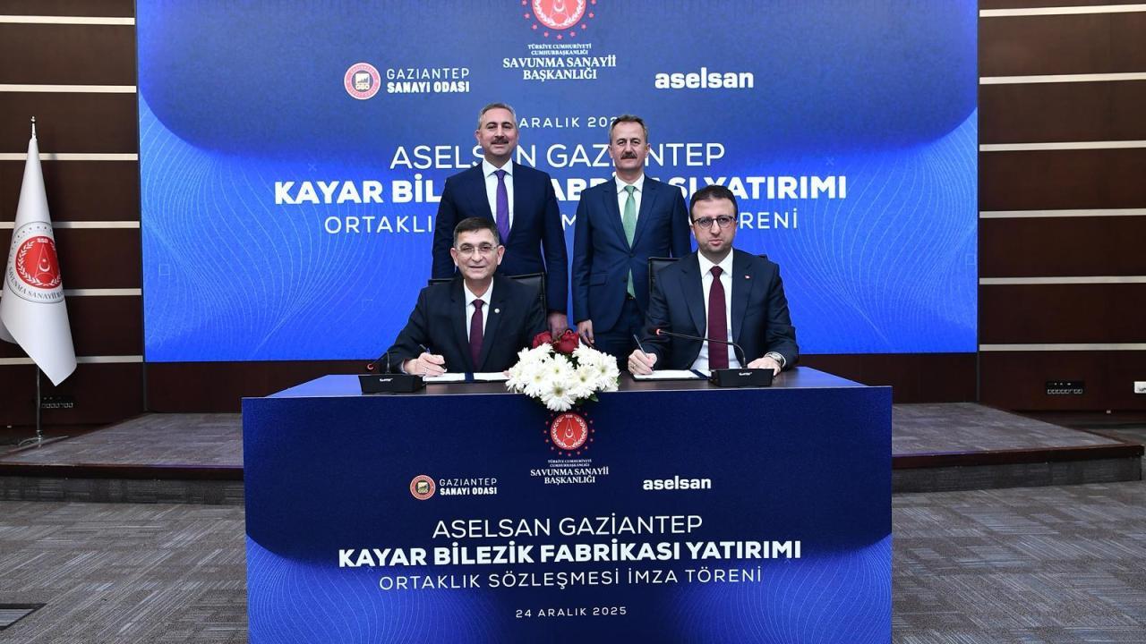 ASELSAN Gaziantep Kayar Bilezik Fabrikası için imzalar atıldı