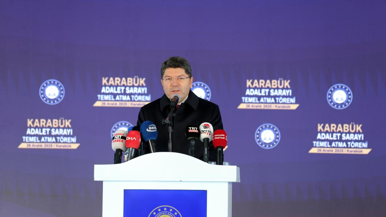 Bakan Tunç, Karabük Adalet Sarayı Temel Atma Töreni'ne katıldı