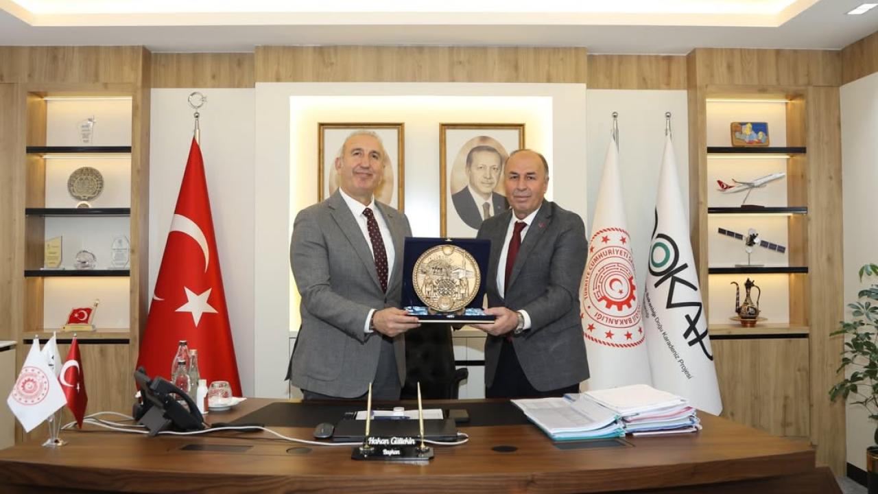 Başkan Arslan Alaca'nın kalkınma projeleri için DOKAP ile görüştü