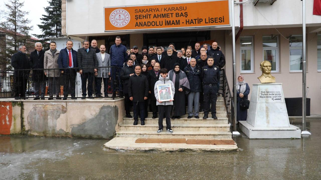 Şehit Jandarma Uzman Çavuş Ahmet Baş'ın adı Sakarya'daki lisede yaşatılacak