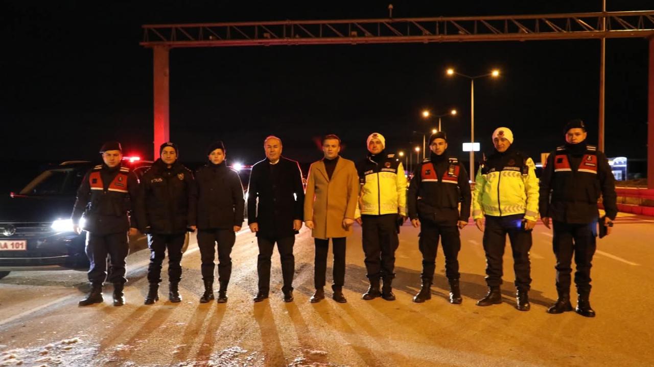 Alaca’da Kaymakam Dinçer ve Başkan Arslan’dan Yeni Yıl Mesaisi