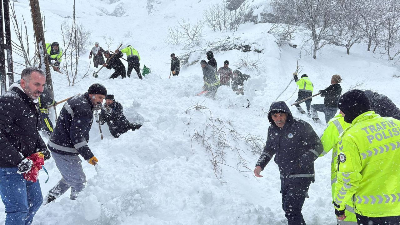 Van'da düşen çığın altında kalan kadın için arama çalışmaları başlatıldı