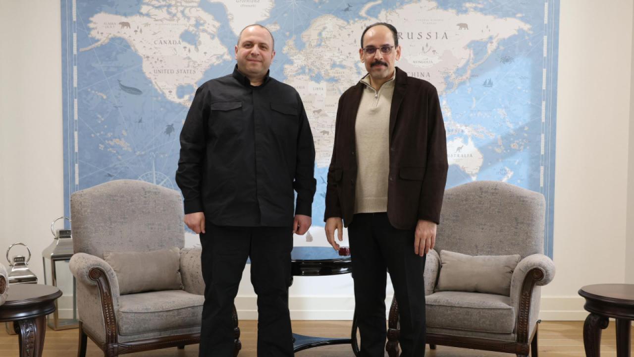 MİT Başkanı Kalın, Ukrayna Ulusal Güvenlik ve Savunma Konseyi Sekreteri Umerov ile görüştü