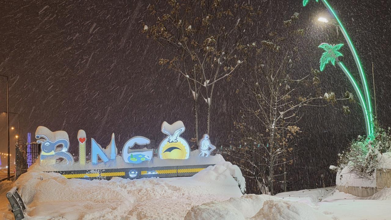 Bingöl'de kar yağışı etkisini sürdürüyor