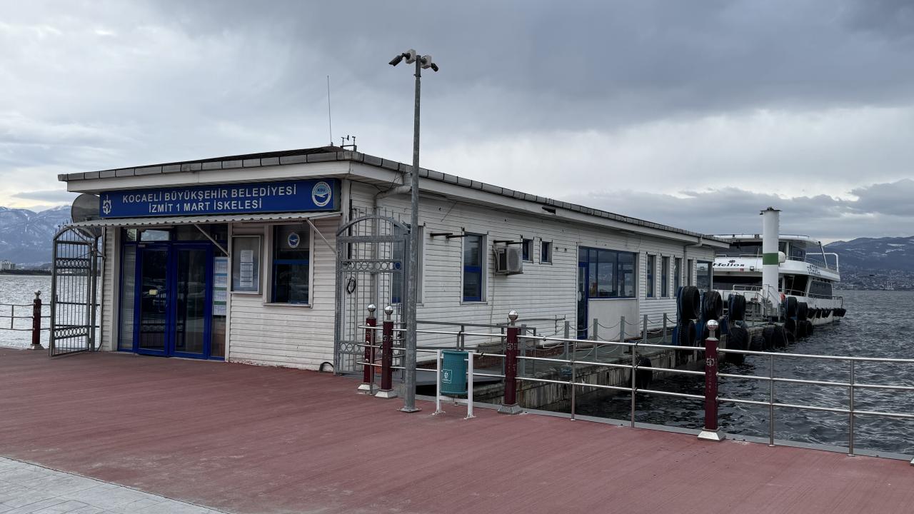 Kocaeli'de teleferik ve vapur seferlerine hava muhalefeti engeli