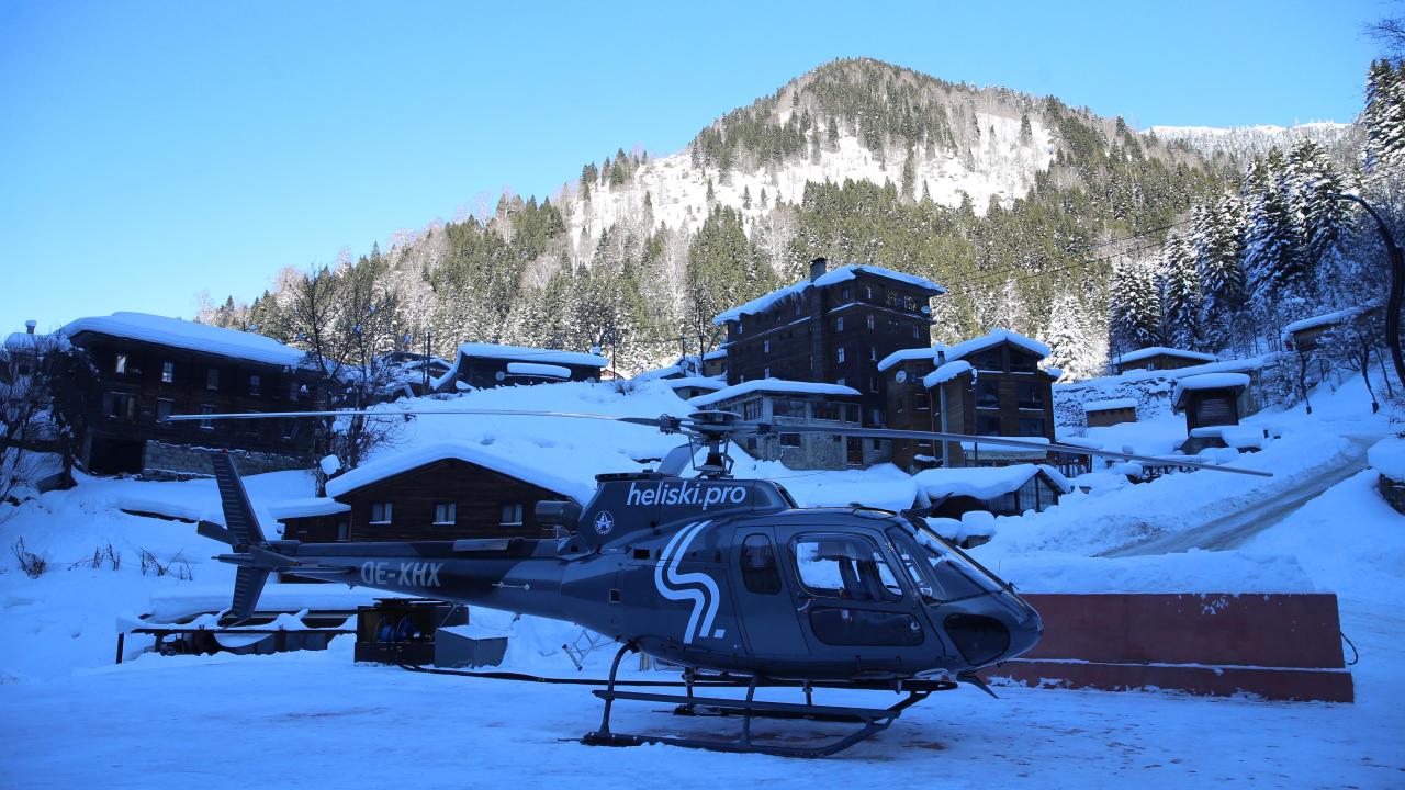 Kaçkar Dağları'nda "heliski" heyecanı başladı