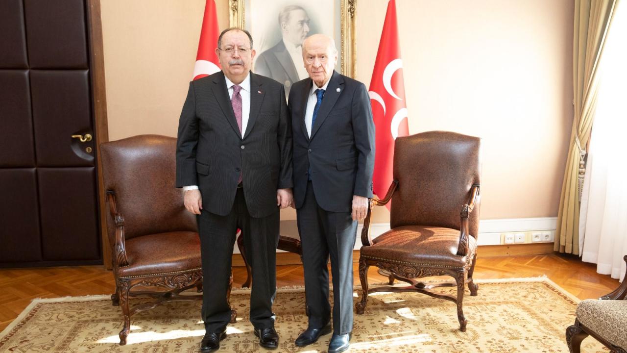 YSK Başkanı Yener'den MHP Lideri Devlet Bahçeli'ye veda ziyareti