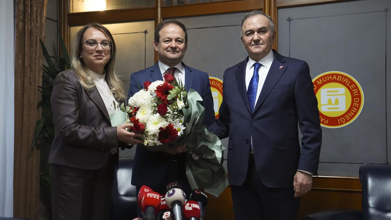 MHP Grup Başkanvekillerinden parlamento muhabirlerine ziyaret