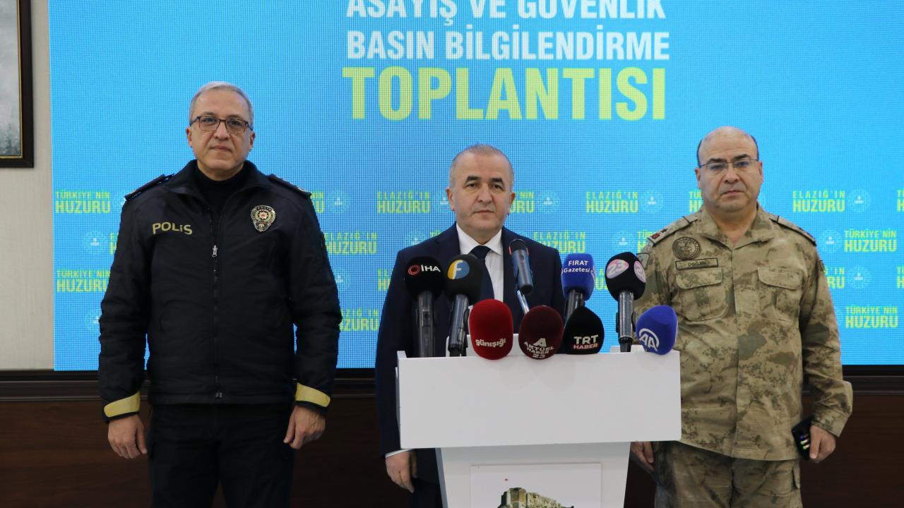 Elazığ'da "Asayiş ve Güvenlik Basın Bilgilendirme Toplantısı" yapıldı