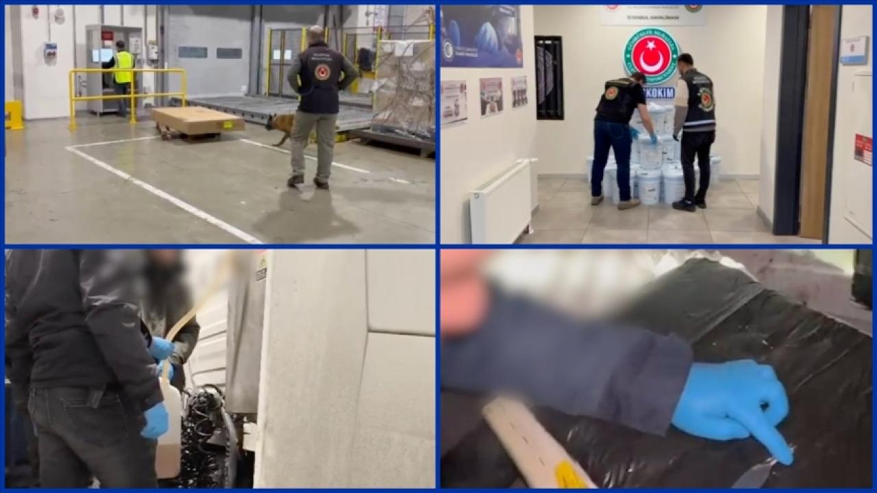 İstanbul Havalimanı ve Gürbulak Gümrük Kapısı'nda uyuşturucu ele geçirildi