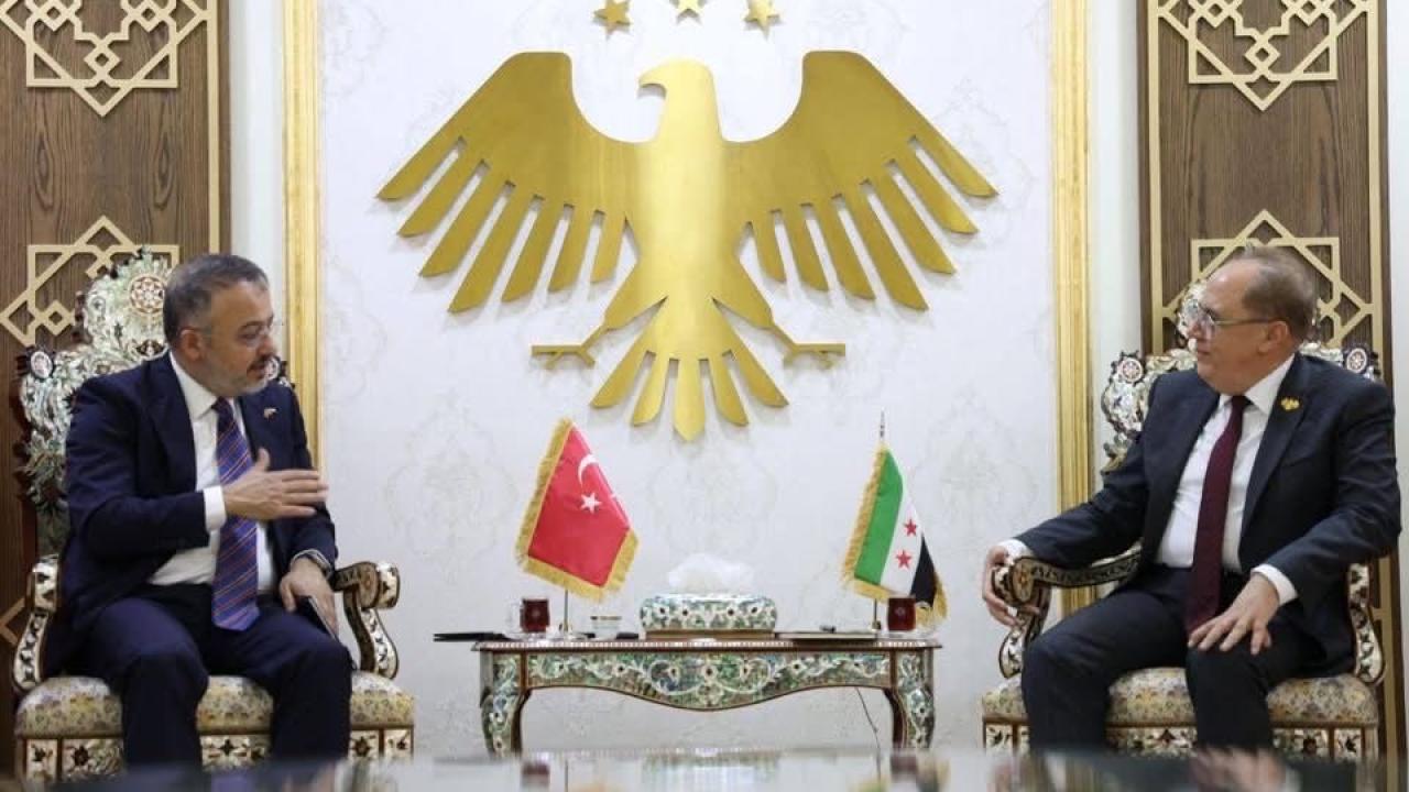 Şam Büyükelçisi Yılmaz, Suriye Yükseköğretim ve Bilimsel Araştırmalar Bakanı El-Halebi ile görüştü