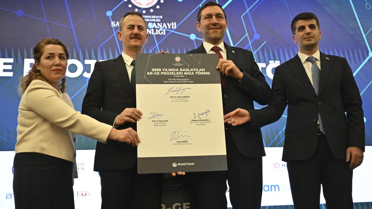 Savunma sanayisinde 14 yeni ARGE projesinin imza töreni yapıldı
