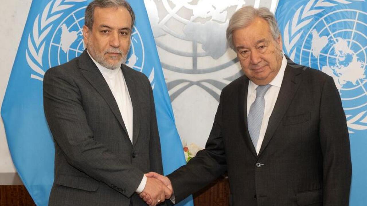 İran Dışişleri Bakanı Erakçi, BM Genel Sekreteri ile ülkesindeki protestolar ve bölgesel konuları görüştü
