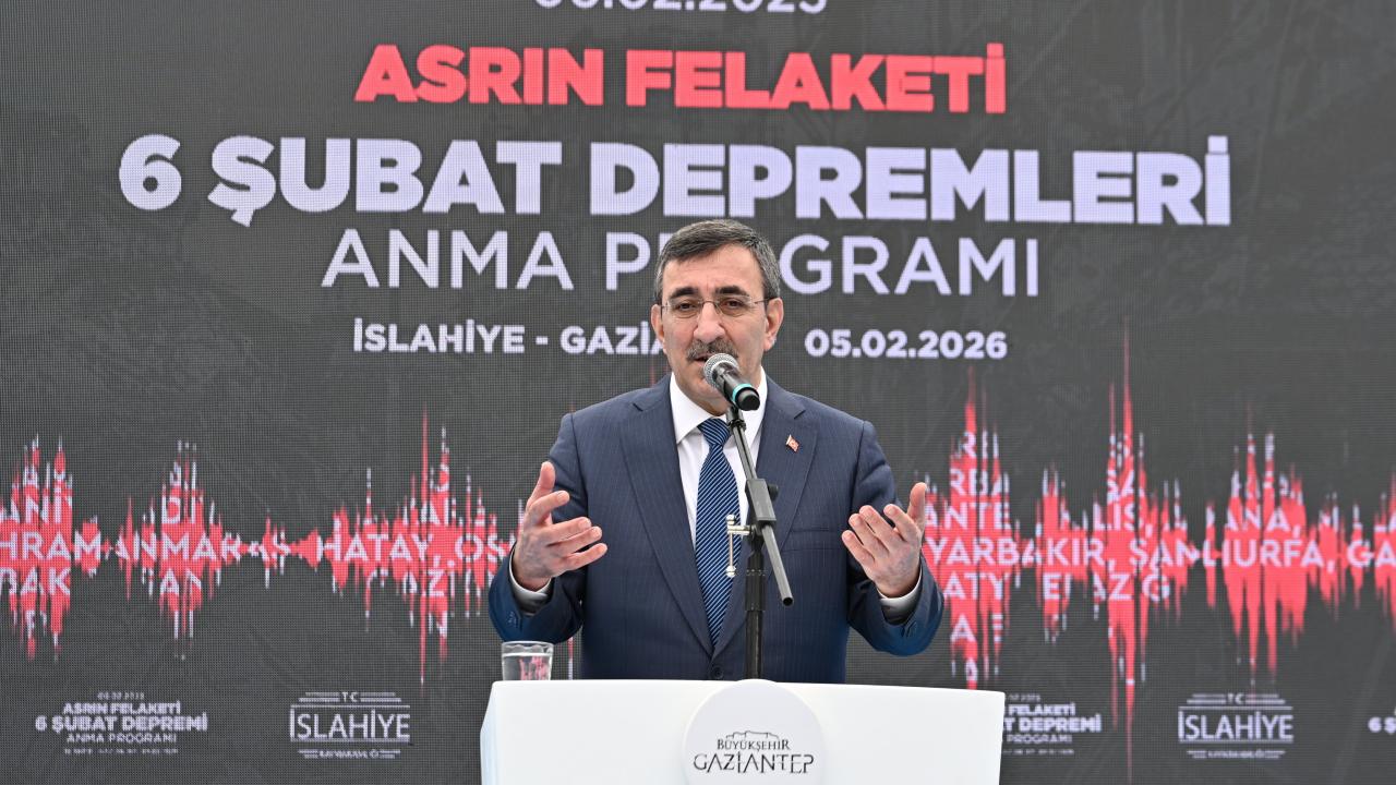 Cumhurbaşkanı Yardımcısı Yılmaz, Gaziantep'te 6 Şubat Depremi Anma Programı'na katıldı