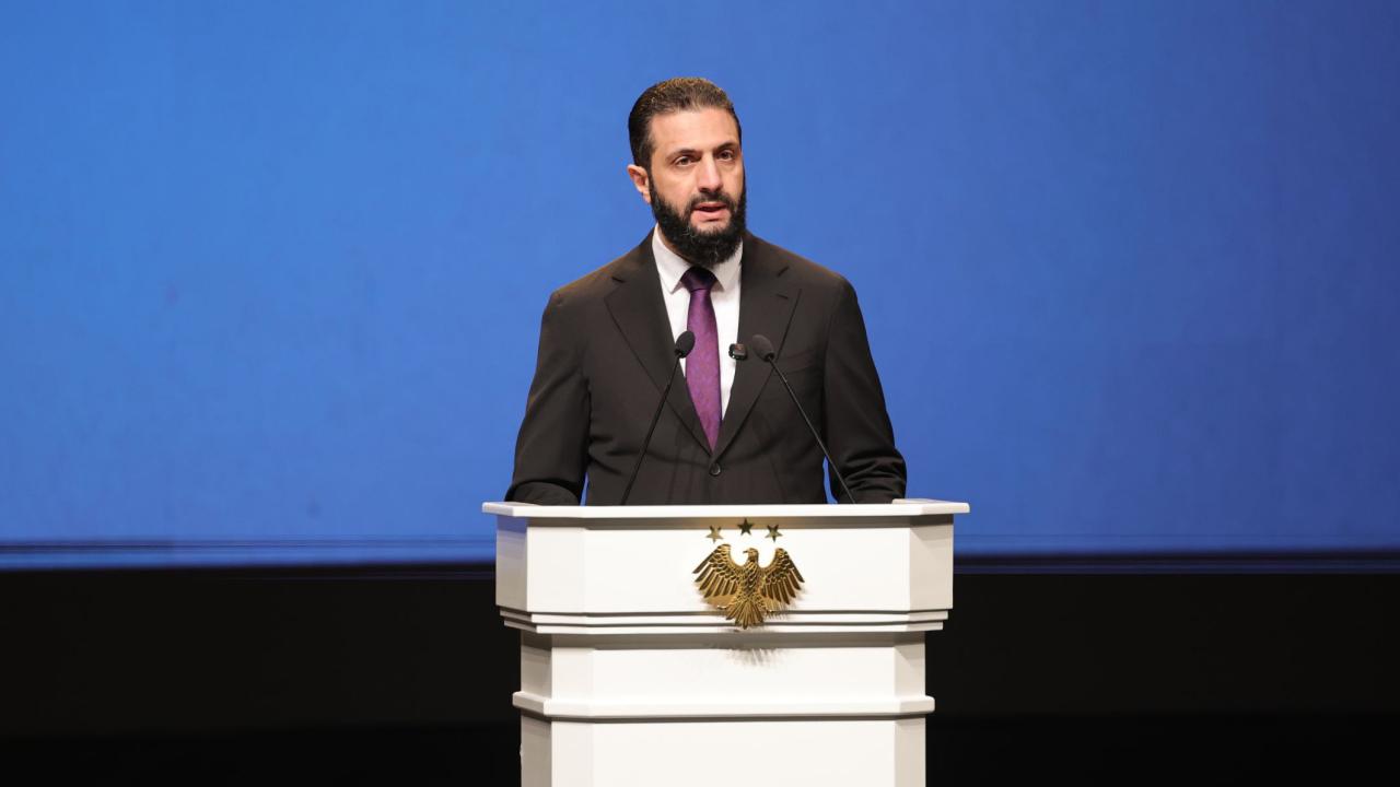 Suriye Cumhurbaşkanı Şara: Hedefimiz birleşik, güçlü ve halkıyla zengin bir Suriye'dir