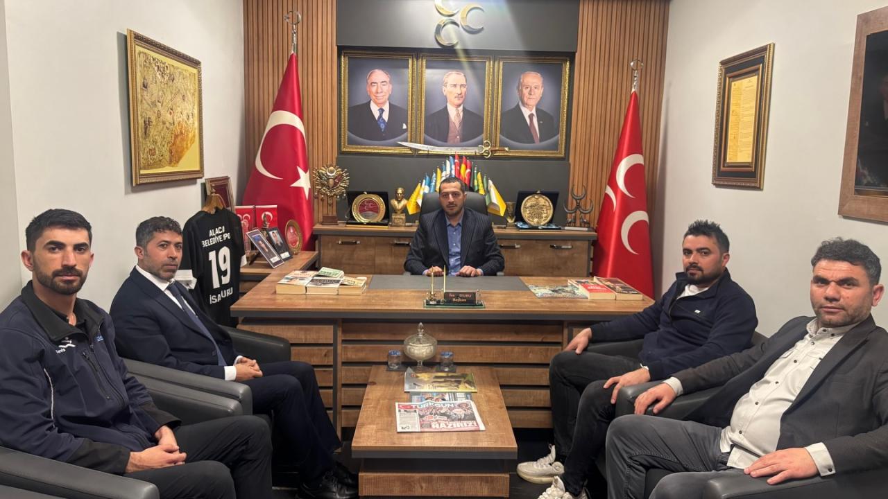 Esnaf ve Sanatkarlar Odası Başkanı Murat Odabaş'tan MHP Alaca İlçe Başkanlığına ziyaret