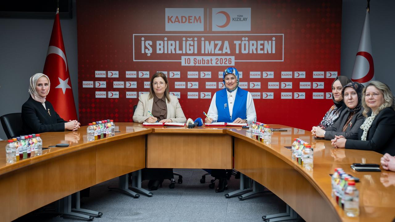 Türk Kızılay ile KADEM işbirliği protokolü imzaladı