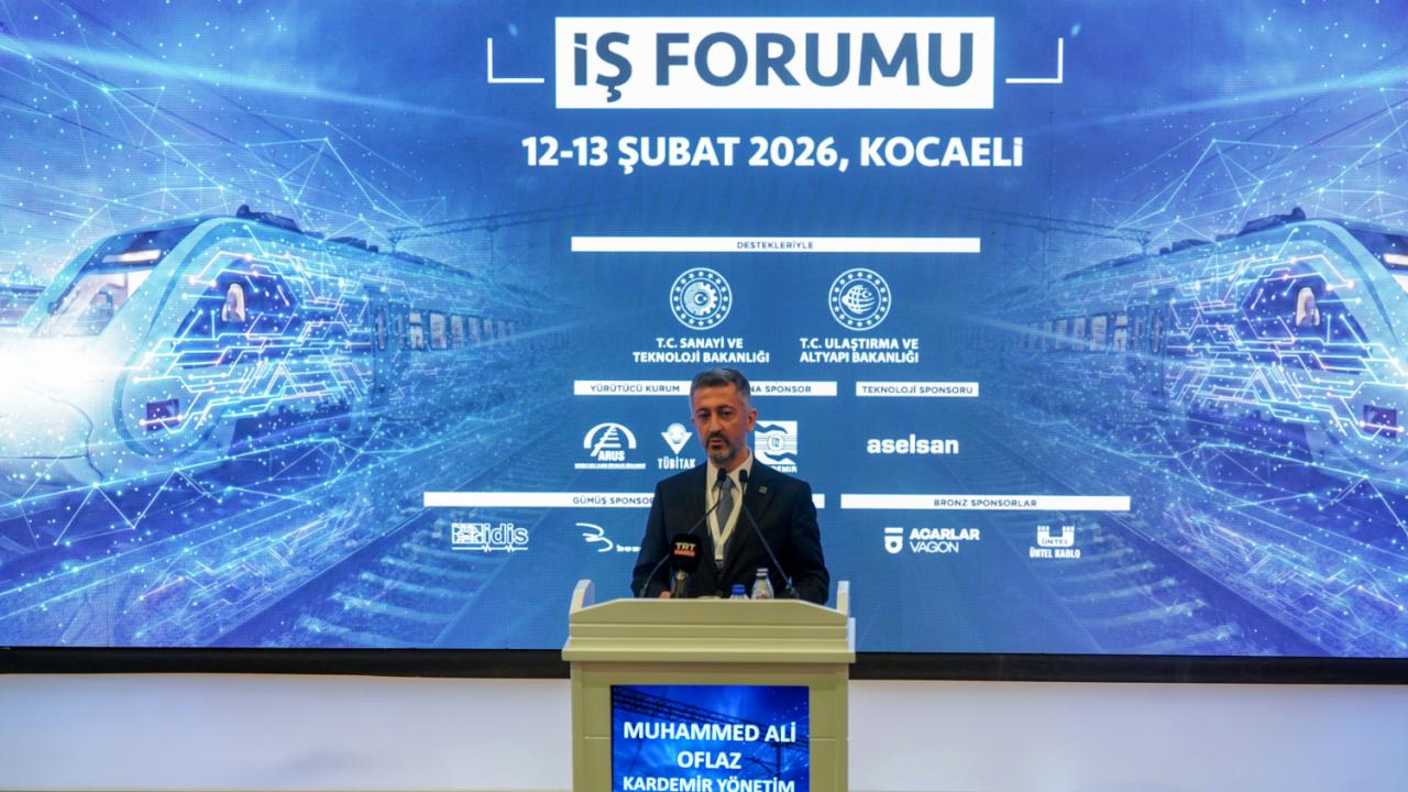 KARDEMİR Yönetim Kurulu Başkanı Oflaz, Türkiye Raylı Sistemler İş Forumu'na katıldı