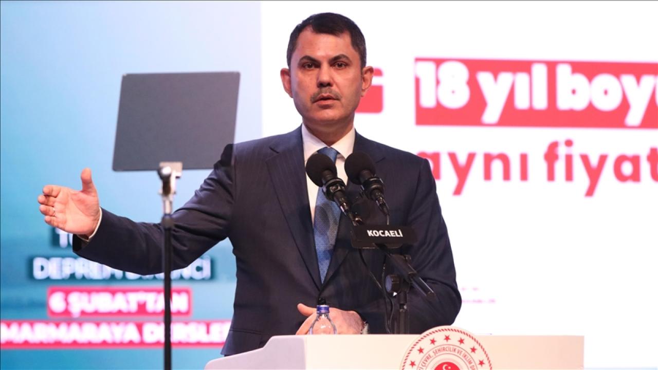 Bakan Kurum: Biz depremi beklemeden 'dönüşüm' diyoruz