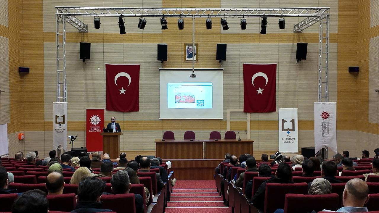 Erzurum'da kurum çalışanlarına yönelik "CİMER Eğitim ve Bilgilendirme Toplantısı" düzenlendi