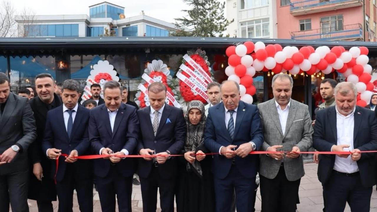 Alaca Esnaf ve Sanatkârlar Odası Başkanı Odabaş, şehit Halil ibrahim Aygün Sosyal Tesisi'nin açılış programına katıldı
