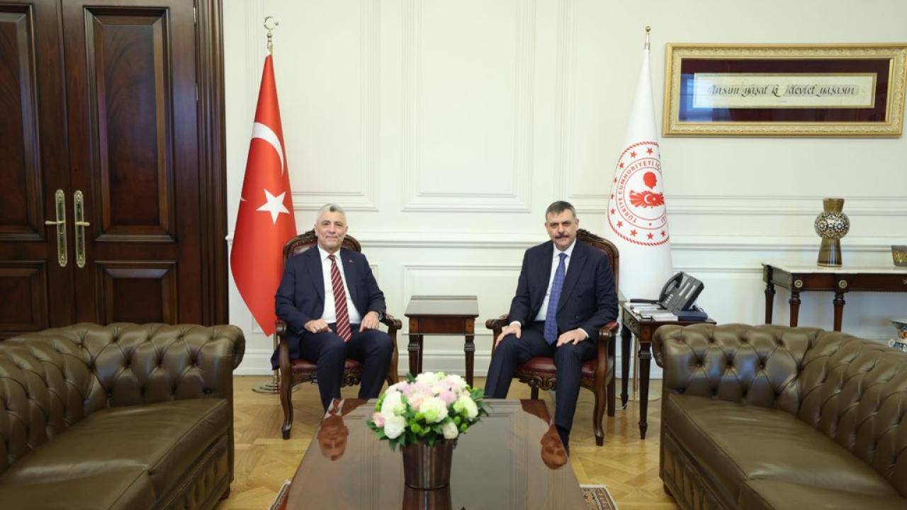 Ticaret Bakanı Bolat’tan İçişleri Bakanı Mustafa Çiftçi’ye "Hayırlı Olsun" Ziyareti