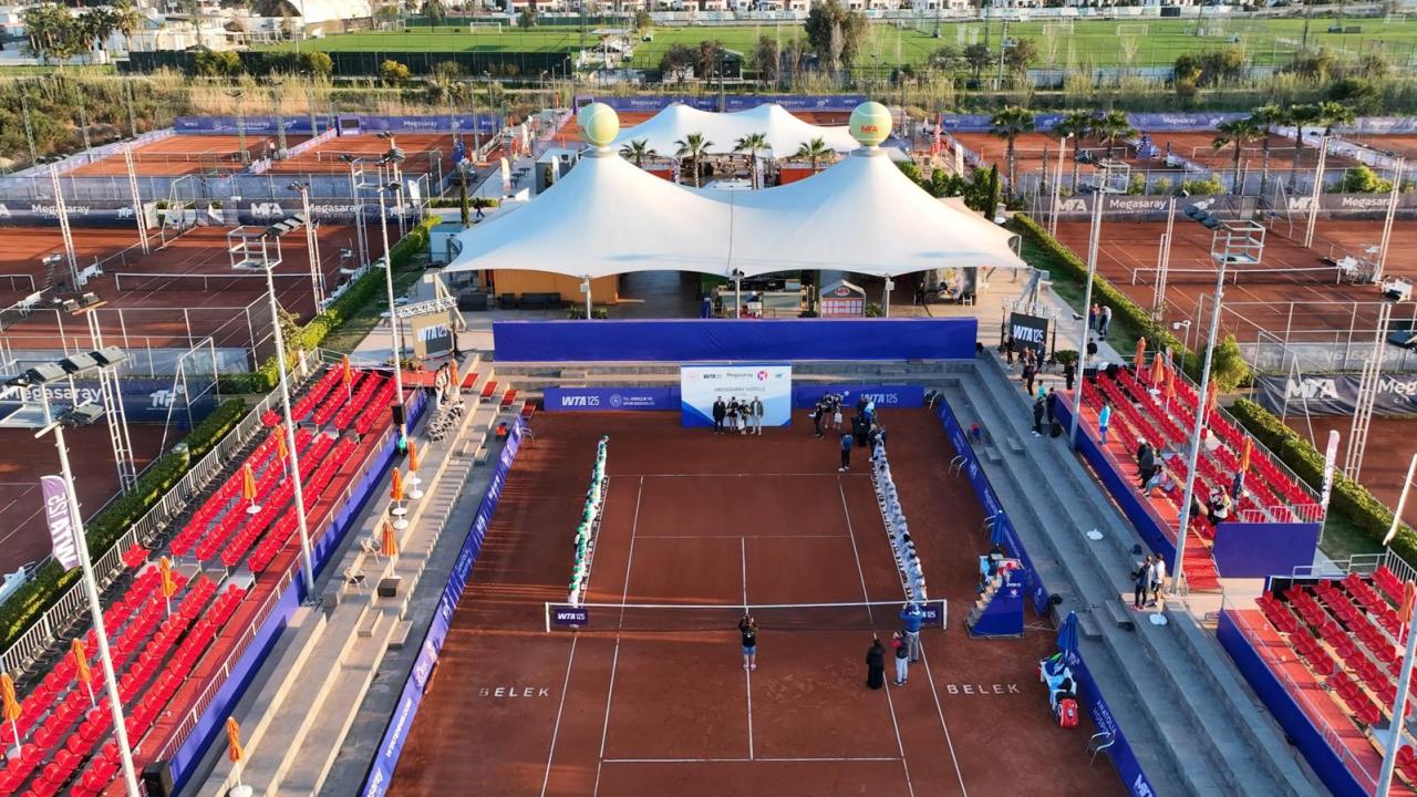 Antalya'da "WTA 125" tenis turnuvası heyecanı yarın başlayacak