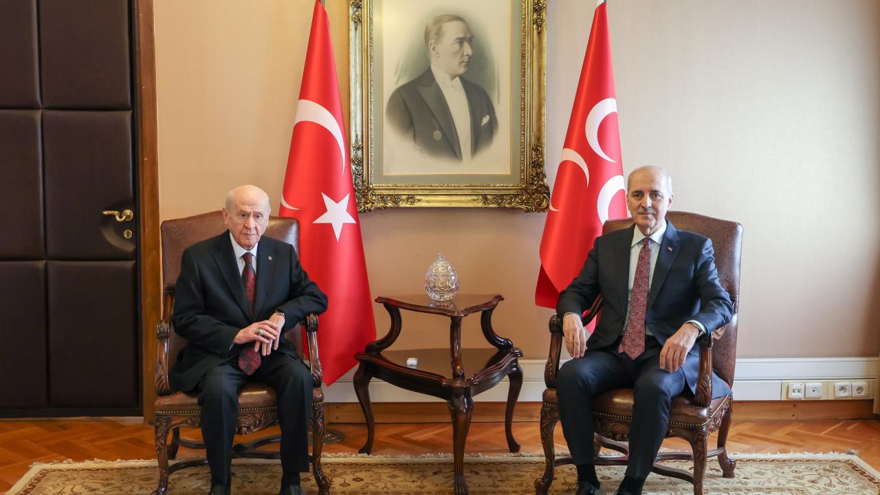 TBMM Başkanı Kurtulmuş, MHP Lideri Devlet Bahçeli'yi ziyaret etti