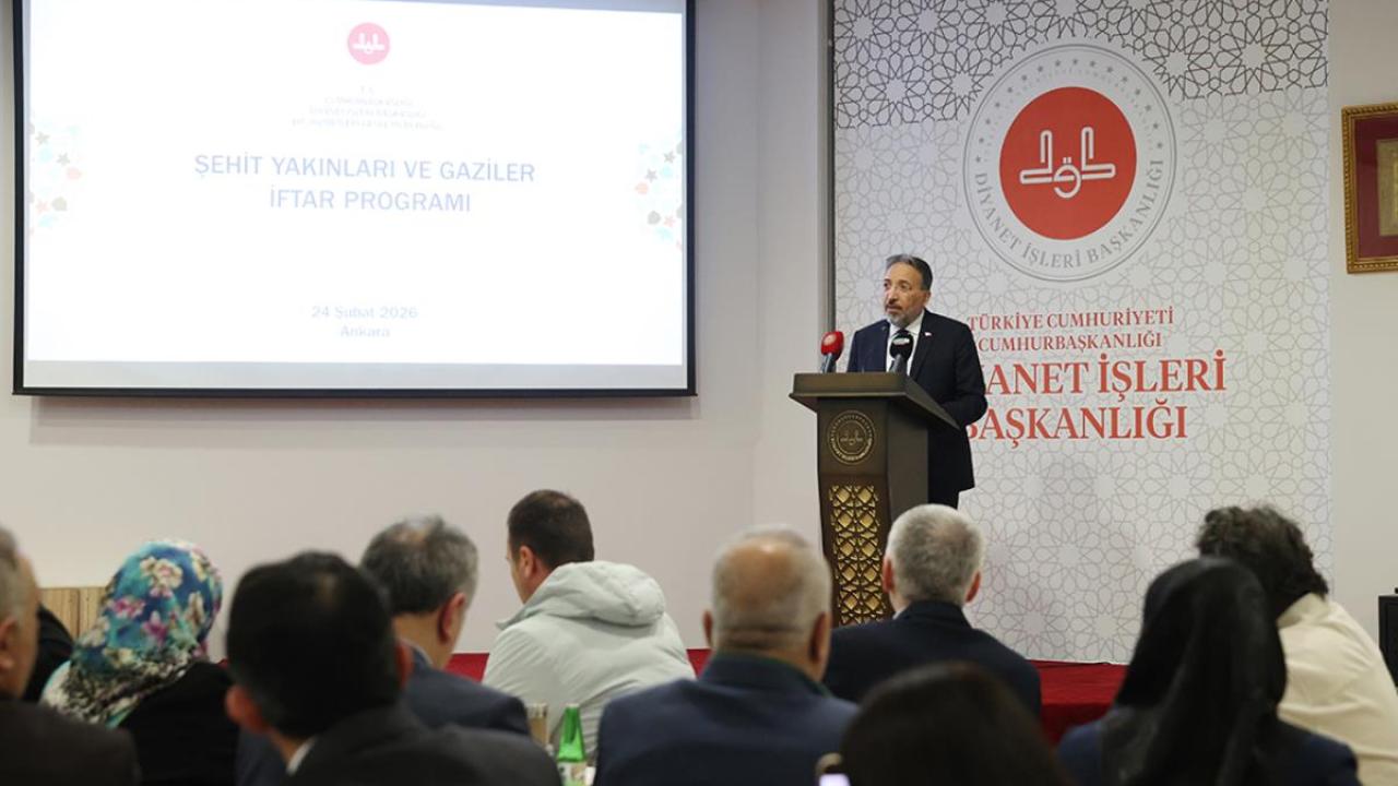 Diyanet İşleri Başkanı Arpaguş şehit yakınları ve gazilerle iftarda buluştu