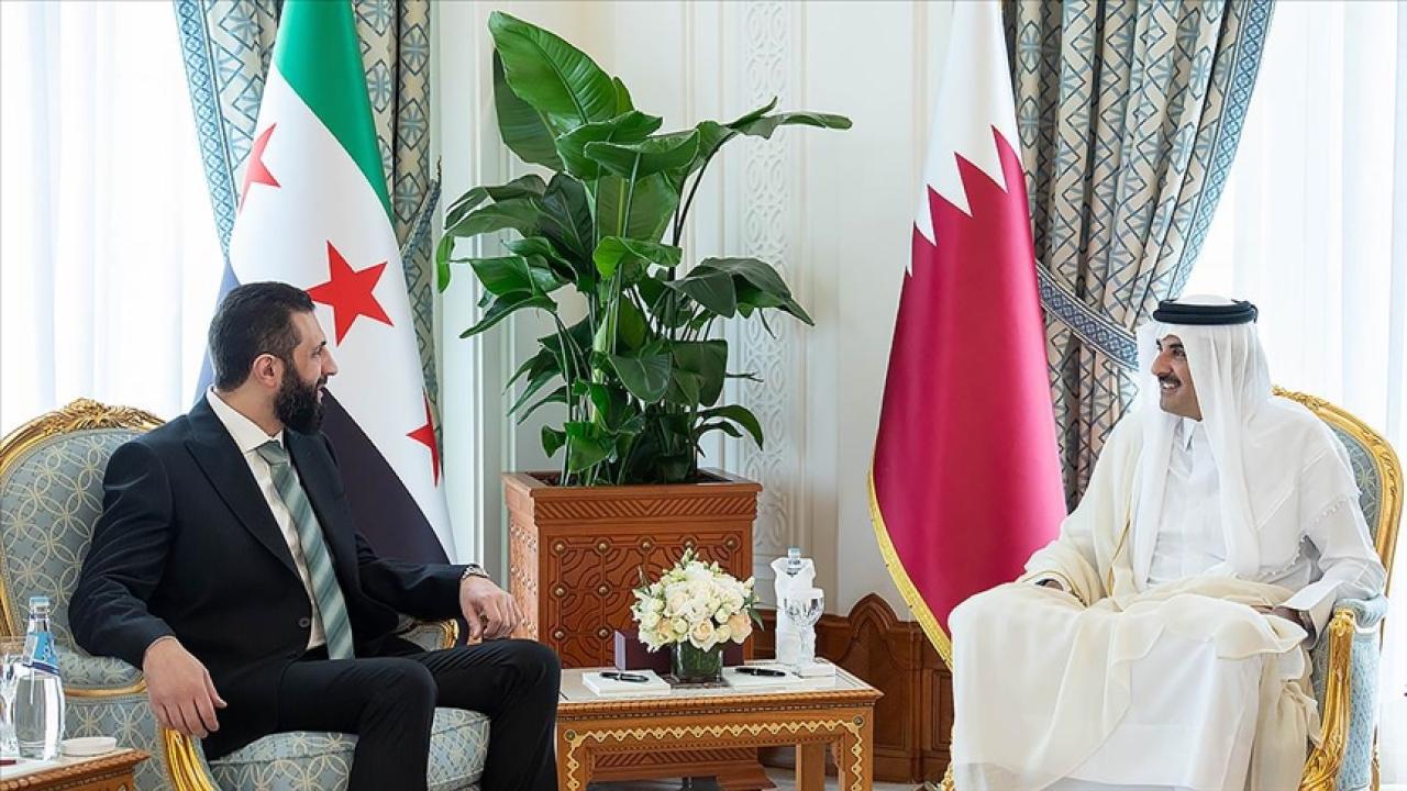 Suriye Cumhurbaşkanı Şara, Katar Emiri Al Sani ile telefonda görüştü