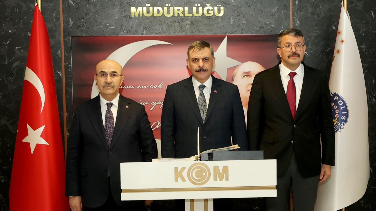 İçişleri Bakanı Çiftçi, Emniyet Genel Müdürlüğü KOM Başkanlığını ziyaret etti