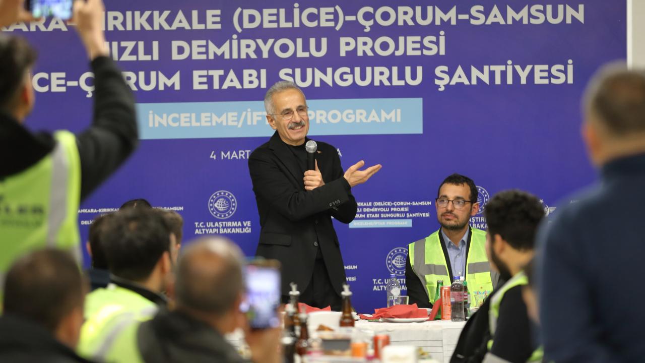 Bakan Uraloğlu: Çorum'a, Kırıkkale'ye, Samsun'a büyük hizmetler yapmaya devam ediyoruz