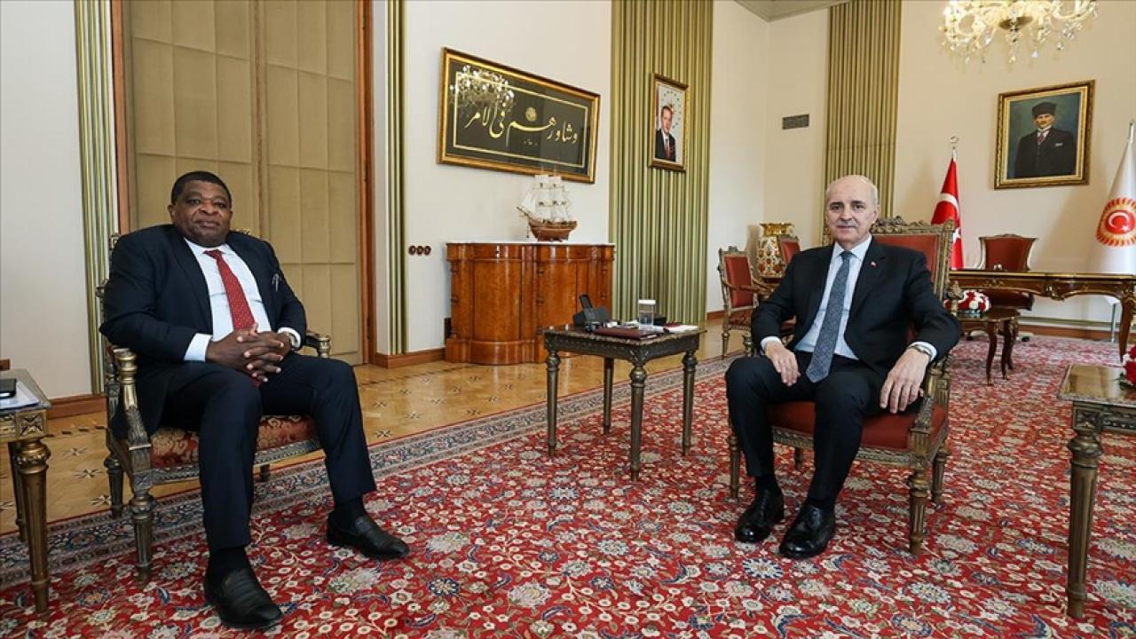 TBMM Başkanı Kurtulmuş, PAB Genel Sekreteri Chungong'u Meclis'te kabul etti