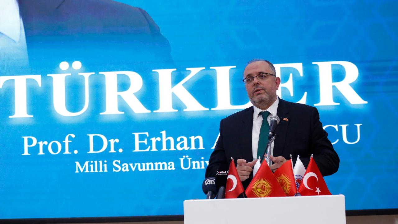 Milli Savunma Üniversitesi Rektörü Prof. Dr. Erhan Afyoncu Kırgızistan'da konferans verdi