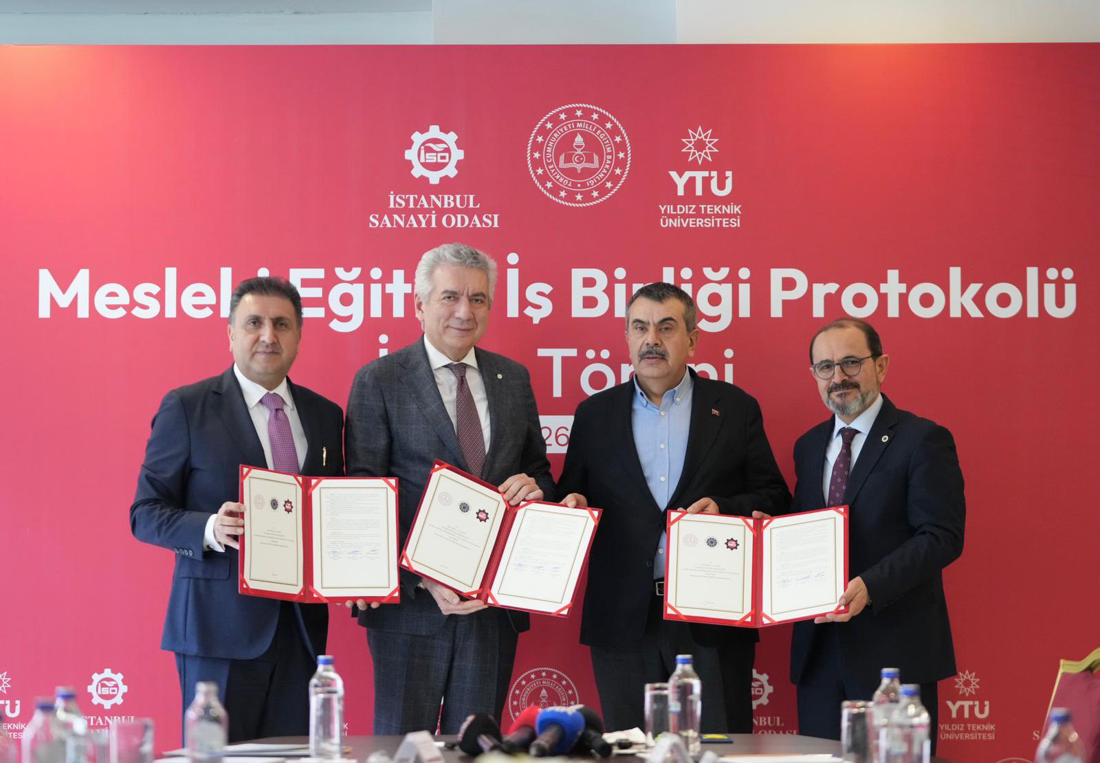 Bakan Tekin, "Mesleki Eğitim İş Birliği Protokolü" imza törenine katıldı